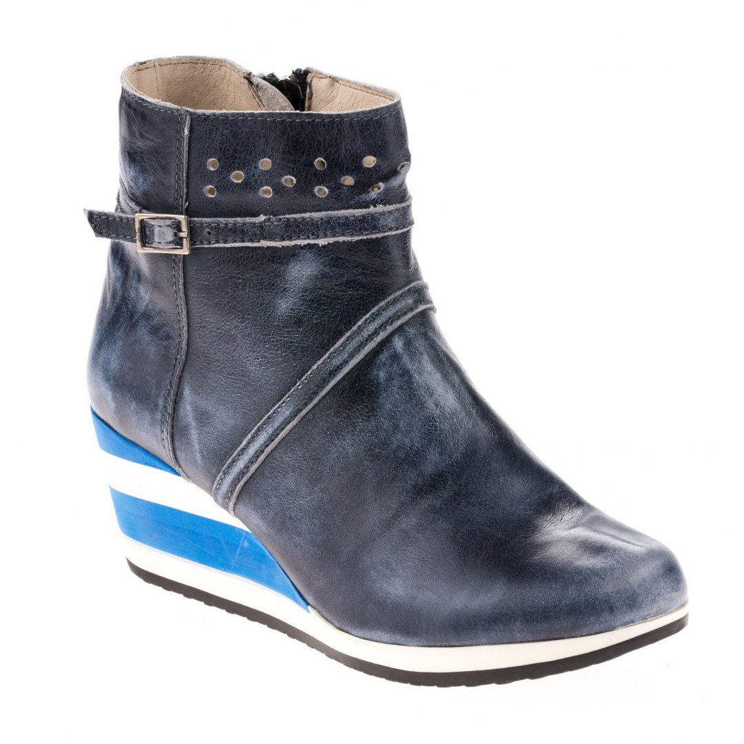 Botki damskie Dolce Pietro 0561-009-01-1 granatowy jeans Botki damskie Dolce Pietro 0561-009-01-1 granatowy jeans