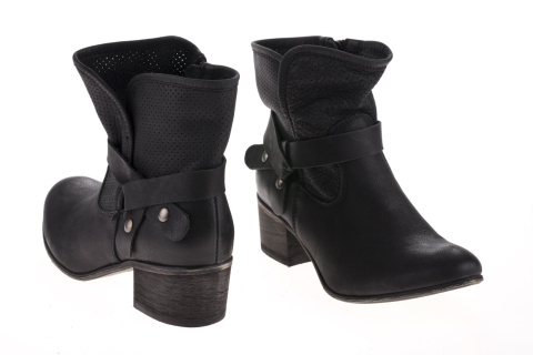 Botki damskie Dolce Pietro 0748-001-04-1 czarne Botki damskie Dolce Pietro 0748-001-04-1 czarne