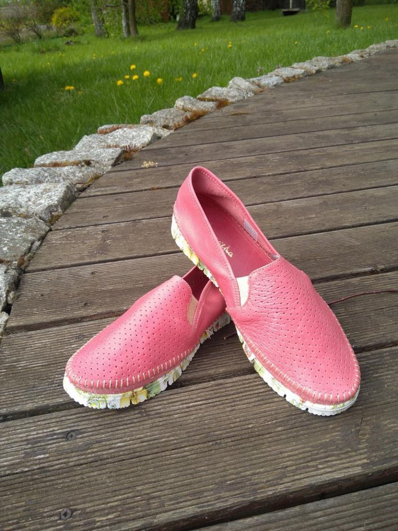 Espadryle damskie Maciejka 3512A-08/00-0 koralowy włoska skóra wciągane przyszywane cholewki Espadryle damskie Maciejka 3512A-08/00-0 koralowy włoska skóra wciągane przyszywane cholewki