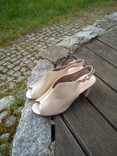 Sandały damskie Sergio Leone SK812 beż Sandały damskie Sergio Leone SK812 beż