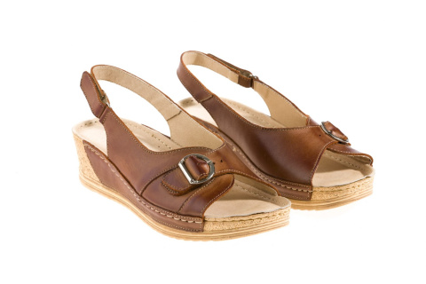 Sandały damskie Stella 870/1 brąz-45 Sandały damskie Stella 870/1 brąz-45