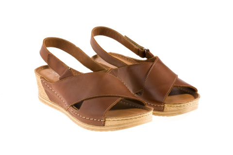 Sandały damskie Stella 871/1 brąz-45 Sandały damskie Stella 871/1 brąz-45