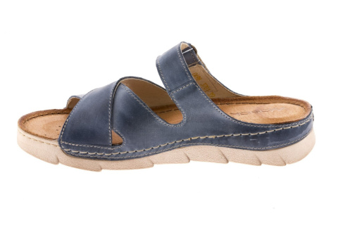 Klapki damskie Wasak 0498 jeans Klapki damskie Wasak 0498 jeans