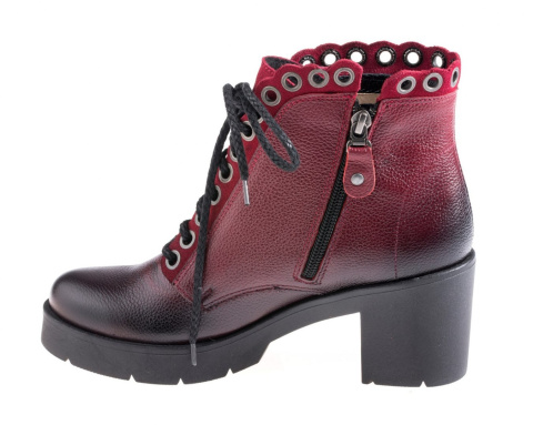 Botki damskie Maciejka 03770-23/00-3 bordo Botki damskie Maciejka 03770-23/00-3 bordo