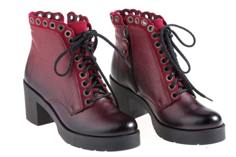 Botki damskie Maciejka 03770-23/00-3 bordo Botki damskie Maciejka 03770-23/00-3 bordo