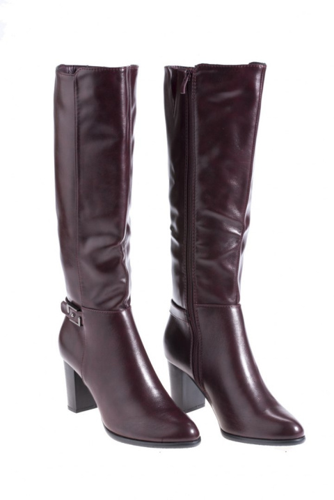 Kozaki damskie Sergio Leone KZ290 bordo pu Kozaki damskie Sergio Leone KZ290 bordo pu
