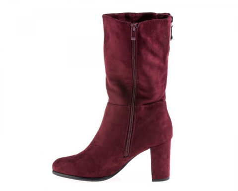 Botki damskie Sergio leone kz 270 bordo mic Botki damskie Sergio leone kz 270 bordo mic