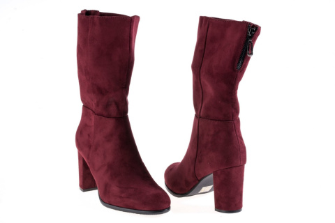 Botki damskie Sergio leone kz 270 bordo mic Botki damskie Sergio leone kz 270 bordo mic