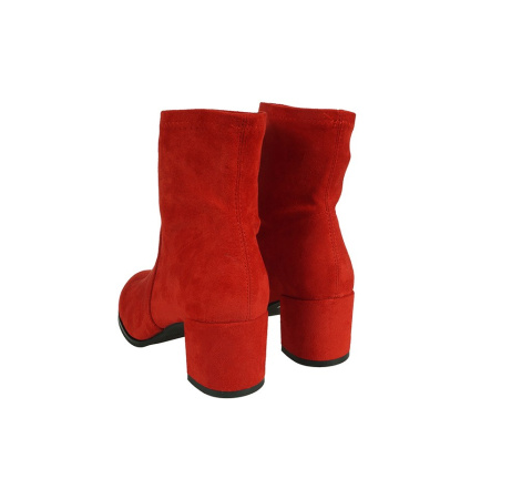Botki damskie Sergio Leone BT 150 czerwony mic Botki damskie Sergio Leone BT 150 czerwony mic