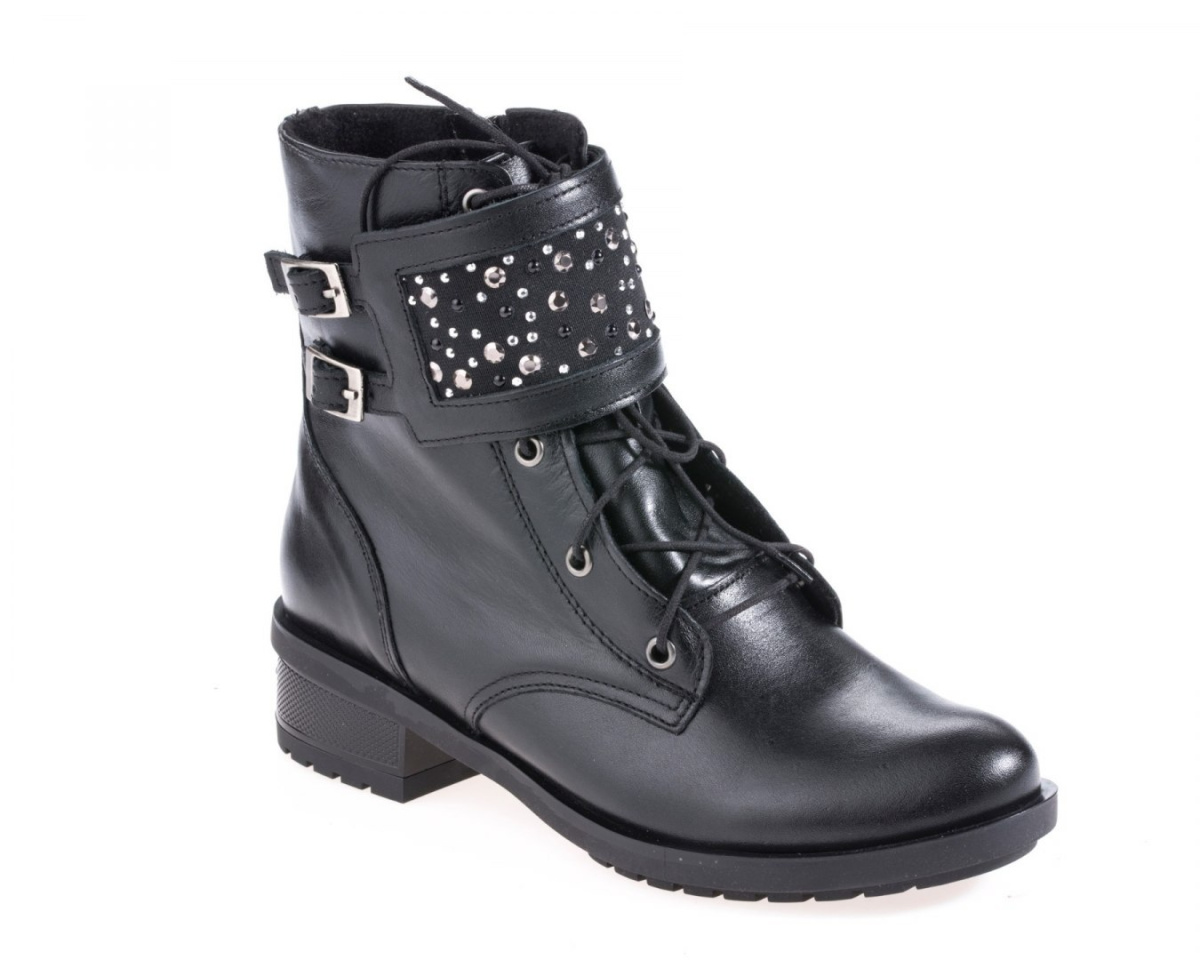 Botki damskie MS Z01219 czarny Botki damskie MS Z01219 czarny
