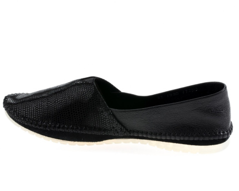 Wygodne espadryle damskie Maciejka 01930-12/00-0 czarny ombre skóra lekkie przeszywane cholewki Wygodne espadryle damskie Maciejka 01930-12/00-0 czarny ombre skóra lekkie przeszywane cholewki