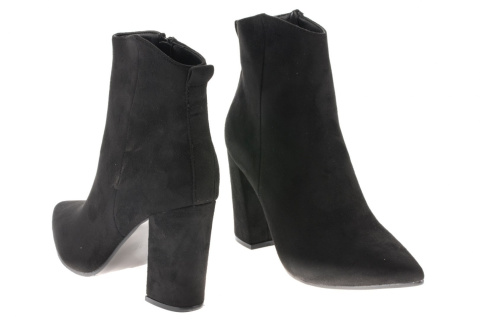 Botki damskie Jezzi 9BT35-1485-BLACK czarne Botki damskie Jezzi 9BT35-1485-BLACK czarne