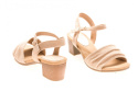 Sandały damskie Jezzi 21SD35-3535 beige klasyczne zapinane na klamerki