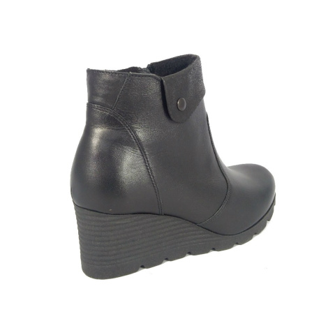 Botki damskie Markko 1644 czarny+tejus Botki damskie Markko 1644 czarny+tejus
