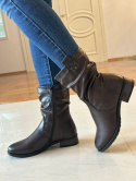 Botki damskie Sabatina DM 25-B12 D.brown