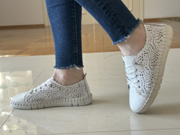 Półbuty damskie Ravini 25043 white