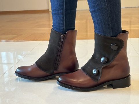 Botki damskie Maciejka H7172-29/00-7 rudy