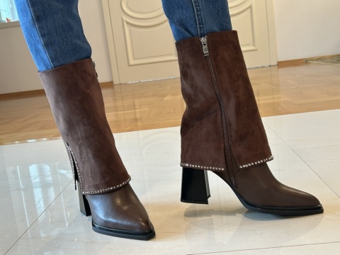 Botki damskie Maciejka K7206-02/00-8 brązowy