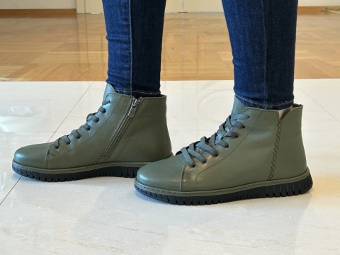 Botki damskie Ravini 23661 khaki Botki damskie Ravini 23661 khaki