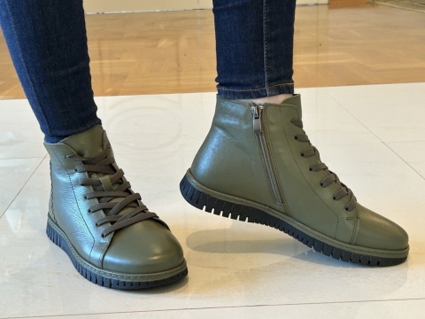 Botki damskie Ravini 23661 khaki Botki damskie Ravini 23661 khaki