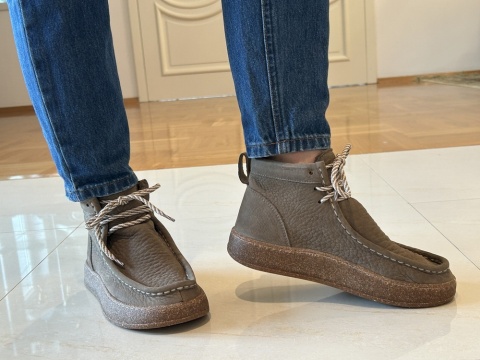 Botki damskie Ravini 241520 brown nubuck