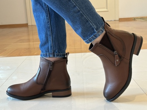 Botki damskie Sabatina DM 25-224l brown