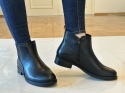 Botki damskie Sergio Leone BT 25091 czarny pu