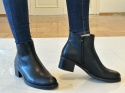 Botki damskie Sergio Leone BT 25244 czarny pu