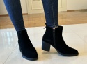 Botki damskie skórzane Sergio Leone BT 25321-s czarny