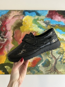 Półbuty damskie Ravini 1197504 zn croco black