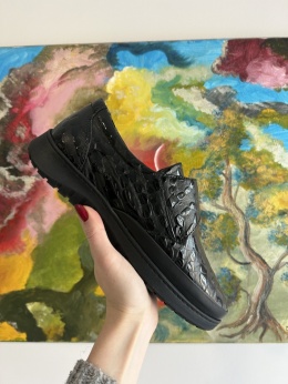 Półbuty damskie Ravini 1197504 zn croco black