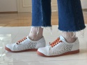 Półbuty damskie Ravini 1602 white/oranj