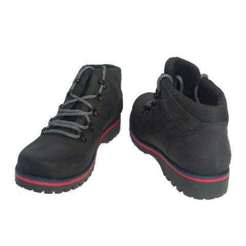 Botki damskie Kornecki 05264 ml czarny+ czerwony Botki damskie Kornecki 05264 ml czarny+ czerwony