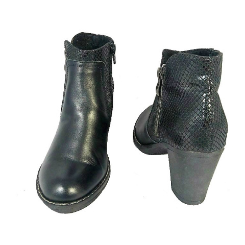 Botki damskie Kucyk Roca czarny Botki damskie Kucyk Roca czarny