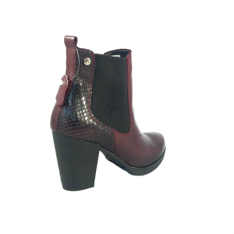 Botki damskie Maciejka 01593-23/00-3 bordo Botki damskie Maciejka 01593-23/00-3 bordo