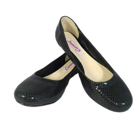 Baleriny damskie Carsona 11311 nero lakier Baleriny damskie Carsona 11311 nero lakier