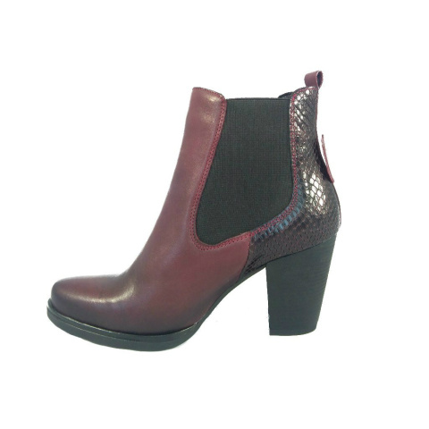 Botki damskie Maciejka 01593-23/00-3 bordo Botki damskie Maciejka 01593-23/00-3 bordo
