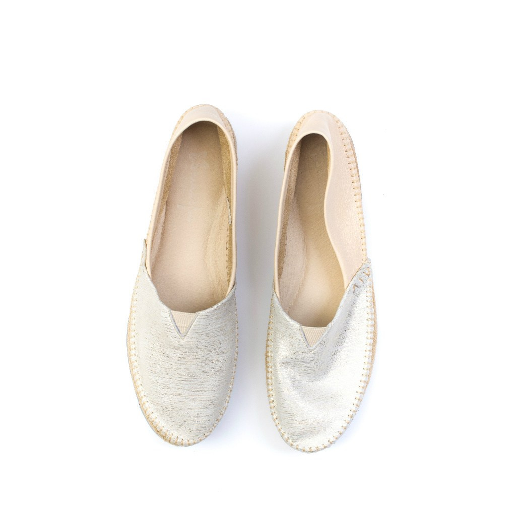 Espadryle damskie Maciejka 01930-10/00-0 beż paski złoty skóra lekkie przeszywane cholewki Espadryle damskie Maciejka 01930-10/00-0 beż paski złoty skóra lekkie przeszywane cholewki