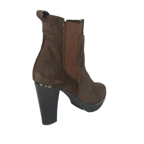 Botki damskie Dolce Pietro 1002-002-02-5 brąz wąż welur Botki damskie Dolce Pietro 1002-002-02-5 brąz wąż welur