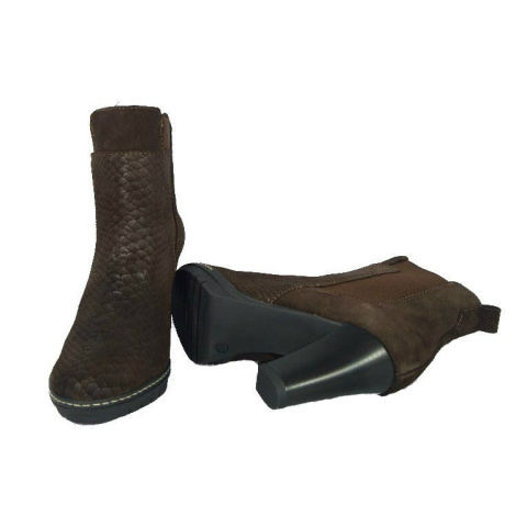 Botki damskie Dolce Pietro 1002-002-02-5 brąz wąż welur Botki damskie Dolce Pietro 1002-002-02-5 brąz wąż welur
