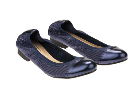 Baleriny damskie Filippo DP053/17 NV niebieskie Baleriny damskie Filippo DP053/17 NV niebieskie