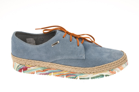 Espadryle damskie Maciejka 02936-34/00-5 jasny niebieski szyte oryginalne spody Espadryle damskie Maciejka 02936-34/00-5 jasny niebieski szyte oryginalne spody