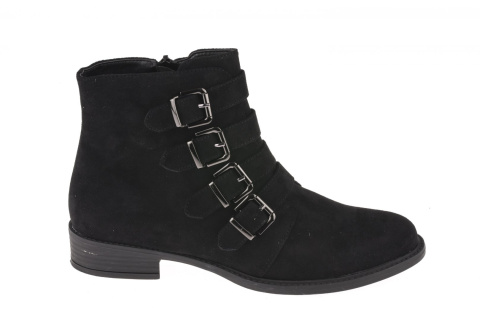 Botki damskie Sergio Leone BT302-01M czarny Botki damskie Sergio Leone BT302-01M czarny