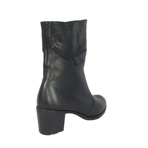 Botki damskie Markko 1631 czarny+tejus Botki damskie Markko 1631 czarny+tejus