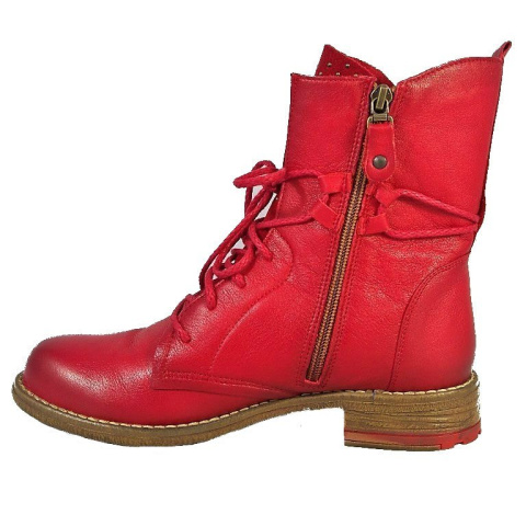 Botki damskie Maciejka 03252 czerwony Botki damskie Maciejka 03252 czerwony