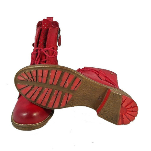 Botki damskie Maciejka 03252 czerwony Botki damskie Maciejka 03252 czerwony