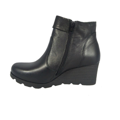 Botki damskie Markko 1644 czarny+tejus Botki damskie Markko 1644 czarny+tejus
