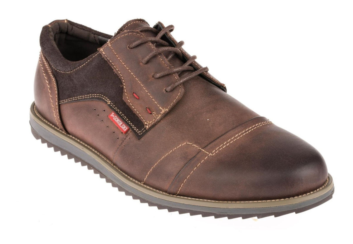 Półbuty męskie Sokolski SH SH5365-6LCOF brąz Półbuty męskie Sokolski SH SH5365-6LCOF brąz