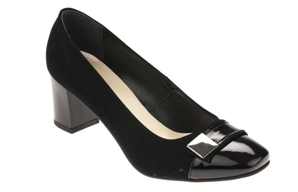 Czółenka damskie Veronii 04490/3 ML/czarny Czółenka damskie Veronii 04490/3 ML/czarny